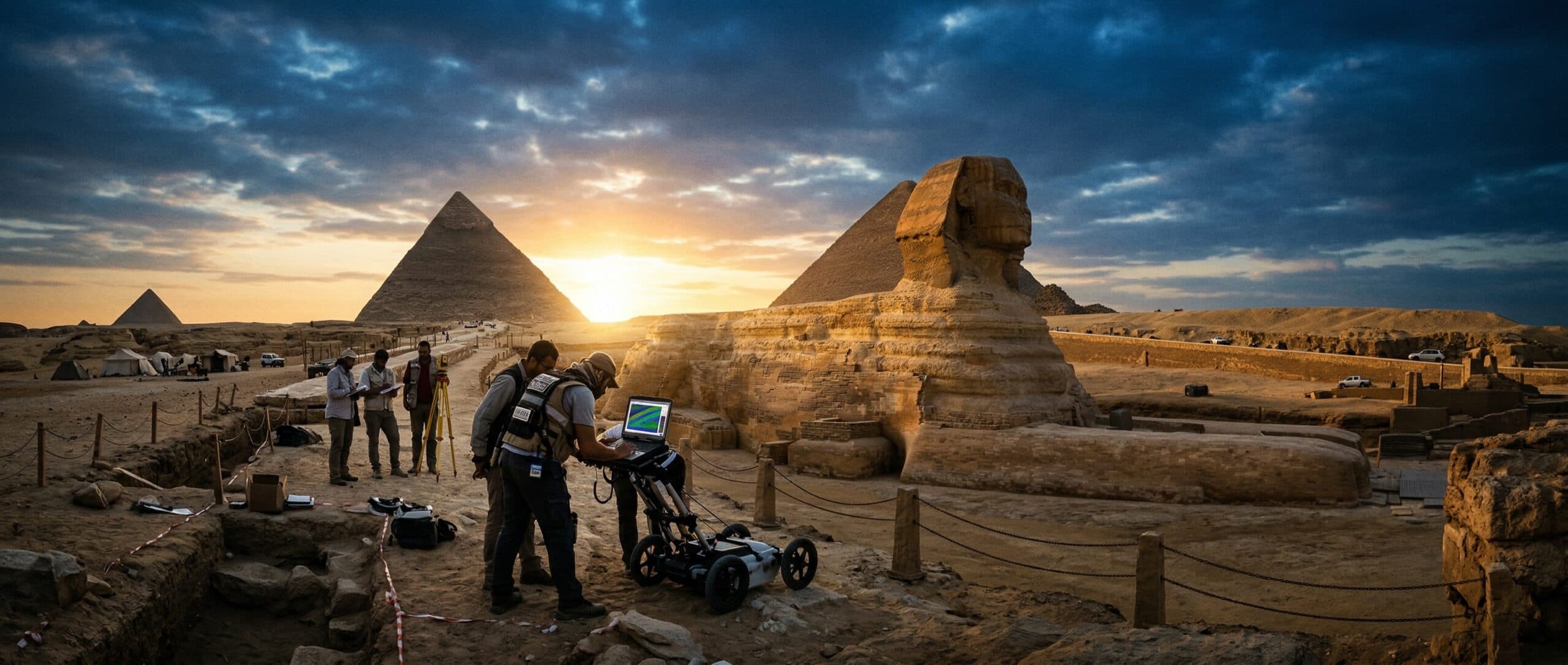 Second Sphinx at Giza Claim: What the Viral Radar Story Says — and What Experts Reject