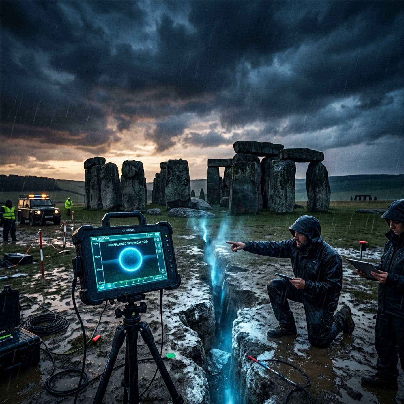 A Sphere Beneath Stonehenge? New AI Scans Reveal Hidden Chambers and Lost Tunnels